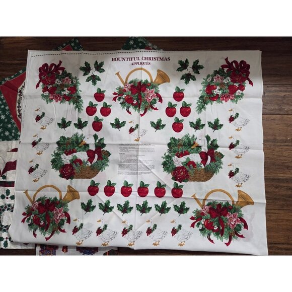 Vintage Pre-printed Fabric Panel Pillow/Appliques Hallmark Cranston Wamsutta - Picture 3 of 12